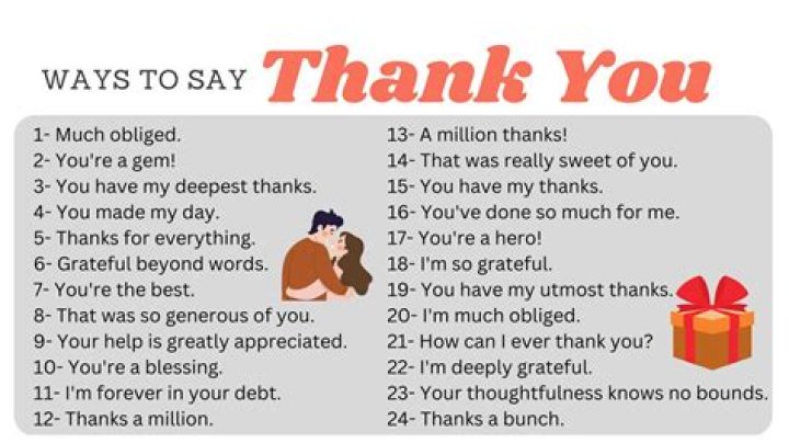 136 Ways to Say Thanks