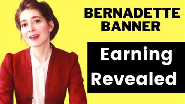 Bernadette Banner net worth, income and estimated earnings of Youtuber channel